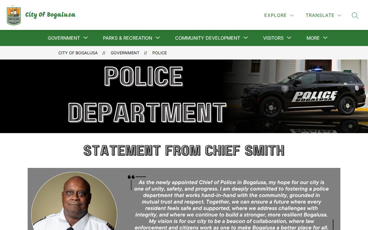 Bogalusa warrant records research showing the police records and ticket payment route